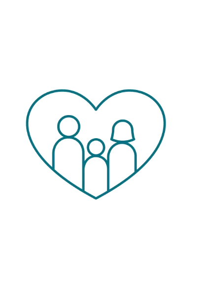 Familie opstelling transparant